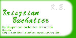 krisztian buchalter business card