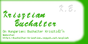 krisztian buchalter business card